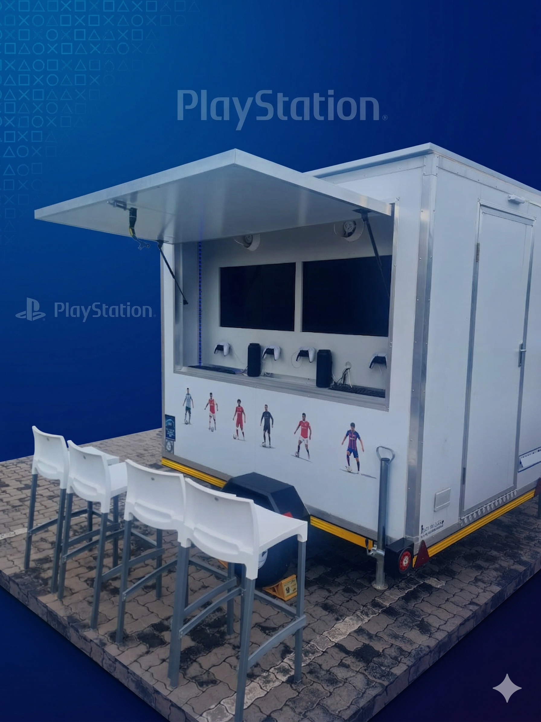 PS5 Gaming Trailer Exterior